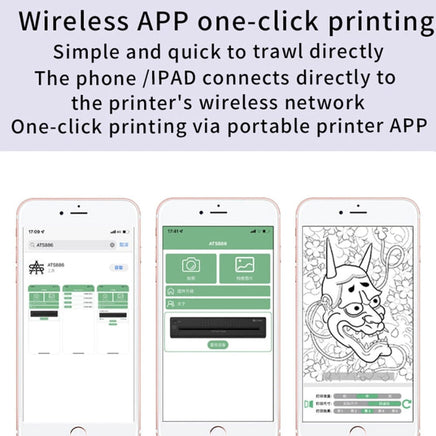 Wireless Tattoo Transfer Printer Portable Machine Clear Transfer Stencil Printer White Kings Warehouse 