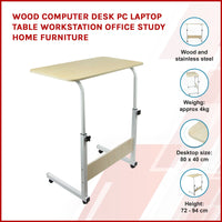 Wood Computer Desk PC Laptop Table Workstation Office Study Home Furniture Kings Warehouse 