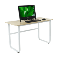 Wood & Steel Solid Computer Desk Home Office Furniture Kings Warehouse 