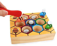 Wooden Bee Toddler Fine Motor Skill Toy - (Montessori Wooden Puzzle Early Learning Preschool Educational Kids) Kings Warehouse 