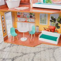 Wooden Dollhouse with Furniture for kids Kings Warehouse 