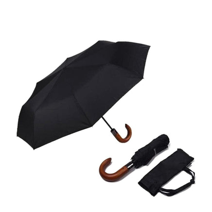 WOODEN HANDLE UMBRELLA Kings Warehouse 