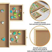 Wooden Jigsaw Puzzle Table Board Storage Table Tray Puzzle For Adult Kid Kings Warehouse 