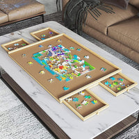 Wooden Jigsaw Puzzle Table Board Storage Table Tray Puzzle For Adult Kid Kings Warehouse 