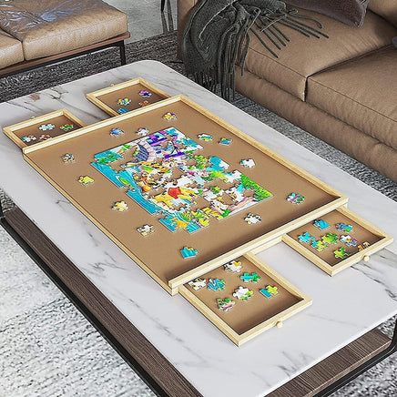 Wooden Jigsaw Puzzle Table Board Storage Table Tray Puzzle For Adult Kid Kings Warehouse 