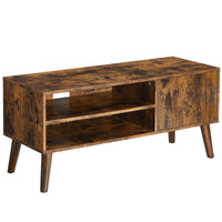 Wooden Look TV Console Stand With Storage Shelf & Cupboard living room Kings Warehouse 