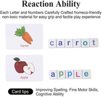 Wooden Magnetic Letters Numbers Alphabet Fridge Magnets Educational Toy Set Preschool Learning for 3 to 5 Years Kid Toddler Kings Warehouse 