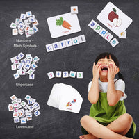 Wooden Magnetic Letters Numbers Alphabet Fridge Magnets Educational Toy Set Preschool Learning for 3 to 5 Years Kid Toddler Kings Warehouse 
