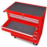 Workshop Tool Trolley 7 Drawers Red Kings Warehouse 