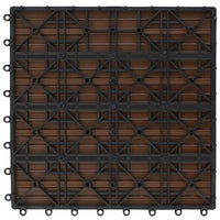 WPC Tiles 30x30cm 11pcs 1m² Brown Kings Warehouse 
