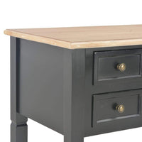 Writing Desk Black 109.5x45x77.5 cm Wood Kings Warehouse 