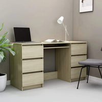 Writing Desk Sonoma Oak 140x50x77 cm Kings Warehouse 