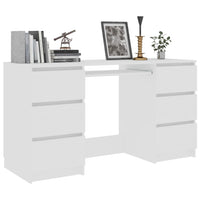 Writing Desk White 140x50x77 cm Kings Warehouse 