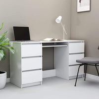 Writing Desk White 140x50x77 cm