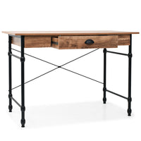 Writing Desk with Drawer 110x55x75 cm Oak Colour Kings Warehouse 