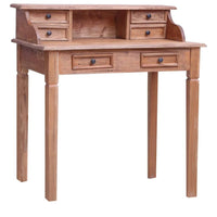 Writing Desk with Drawers 90x50x101 cm Solid Reclaimed Wood Kings Warehouse 