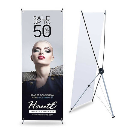 X Banner Stand 180 x 90cm Portable Display Kings Warehouse 