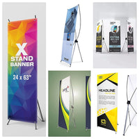 X Banner Stand 180 x 90cm Portable Display Kings Warehouse 