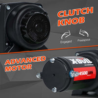 X-BULL 4500LB Electric Winch 12V Winch Boat Trailer ATV Steel Cable With 5.5MX13M Synthetic Rope Grey Kings Warehouse 