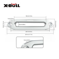 X-BULL 8000-13000LBS Aluminium Hawse Fairlead Universal Winch Dyneema Rope 4WD Kings Warehouse 