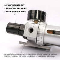 X-BULL Air Compressor Moisture Filter Water Trap Filter Regulator Mount Fitting Kings Warehouse 