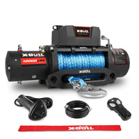 X-BULL Electric Winch 12V 12000LBS/5454kg 26M Synthetic Rope Wireless Remote 4WD 4X4 Kings Warehouse 