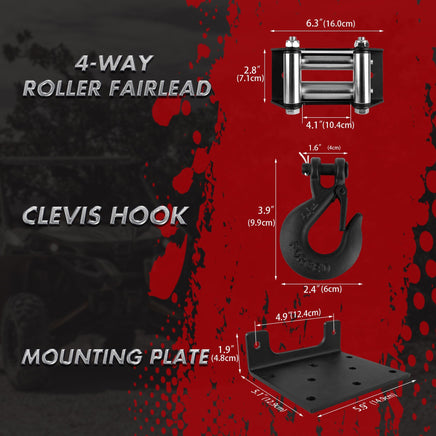 X-BULL Electric Winch 12V 5000LBS Wireless 15.2M Steel Cable ATV UTV 4WD Boat Kings Warehouse 