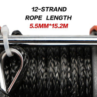 X-BULL Electric Winch 12v Synthetic Rope 4500LBS Wireless Remote ATV UTV 2041KG Kings Warehouse 