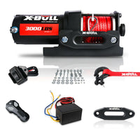 X-BULL Electric Winch 12V Wireless 3000lbs/1360kg Synthetic Rope BOAT ATV 4WD Kings Warehouse 