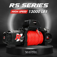 X-BULL Electric Winch 13000LBS 12V Synthetic Rope 28M Wireless Offroad 4WD 4x4 Kings Warehouse 