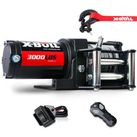 X-BULL Electric Winch 3000lbs/1360kg Wireless 12V Steel Cable ATV 4WD BOAT 4X4 Kings Warehouse 