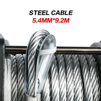 X-BULL Electric Winch 3000lbs/1360kg Wireless 12V Steel Cable ATV 4WD BOAT 4X4 Kings Warehouse 