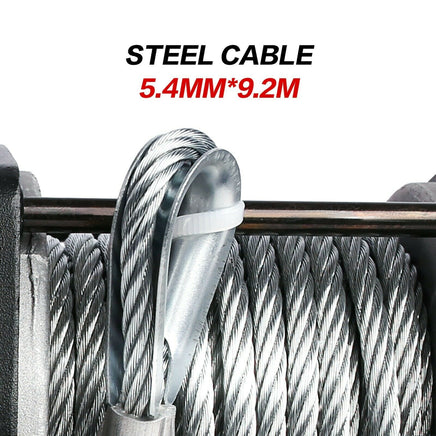 X-BULL Electric Winch 3000lbs/1360kg Wireless 12V Steel Cable ATV 4WD BOAT 4X4 Kings Warehouse 