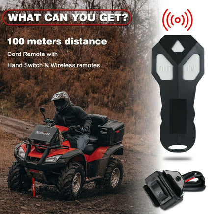 X-BULL Electric Winch 4500LBS/2041KG Steel Cable Wireless Remote Boat ATV 4WD Kings Warehouse 