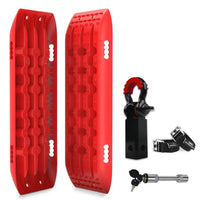 X-BULL Hitch Receiver 5T Recovery Receiver With 2PCS Recovery tracks Boards Gen2.0 Red Kings Warehouse 