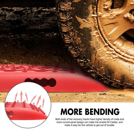 X-BULL Hitch Receiver 5T Recovery Receiver With 2PCS Recovery tracks Boards Gen2.0 Red Kings Warehouse 
