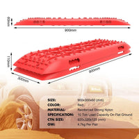 X-BULL Hitch Receiver 5T Recovery Receiver With 2PCS Recovery tracks Boards Gen2.0 Red Kings Warehouse 