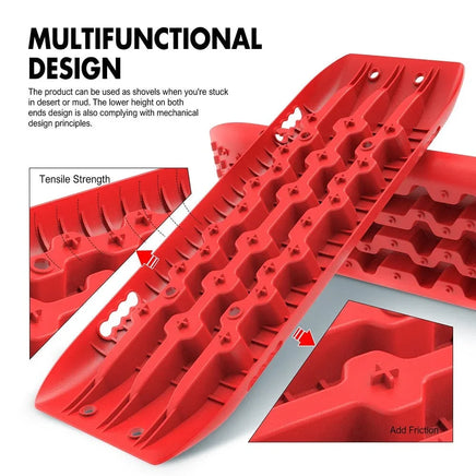 X-BULL Hitch Receiver 5T Recovery Receiver With 2PCS Recovery tracks Boards Gen2.0 Red Kings Warehouse 