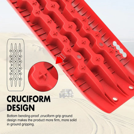 X-BULL Hitch Receiver 5T Recovery Receiver With 2PCS Recovery tracks Boards Gen2.0 Red Kings Warehouse 