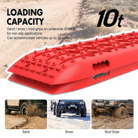 X-BULL Hitch Receiver 5T Recovery Receiver With 2PCS Recovery tracks Boards Gen2.0 Red Kings Warehouse 