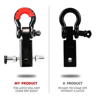 X-BULL Hitch Receiver 5T Recovery Receiver with Bow Shackle Tow Bar Off Road 4WD Kings Warehouse 