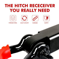 X-BULL Hitch Receiver 5T Recovery Receiver with Bow Shackle Tow Bar Off Road 4WD Kings Warehouse 