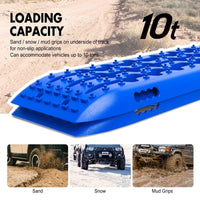 X-BULL KIT2 Recovery tracks kit Board Traction Sand trucks strap mounting 4x4 Sand Snow Car blue 6pcs Kings Warehouse 