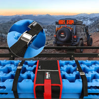 X-BULL KIT2 Recovery tracks kit Board Traction Sand trucks strap mounting 4x4 Sand Snow Car blue 6pcs Kings Warehouse 