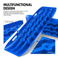 X-BULL KIT2 Recovery tracks kit Board Traction Sand trucks strap mounting 4x4 Sand Snow Car blue 6pcs Kings Warehouse 