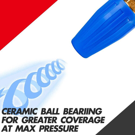 X-BULL Pressure Washer Turbo Nozzle Head 4000PSI High Cleaner 1/4BSP Kings Warehouse 