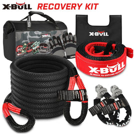 X-BULL Recovery Kit 4X4 Off-Road Kinetic Rope Snatch Strap Winch Damper 4WD13PCS Kings Warehouse 