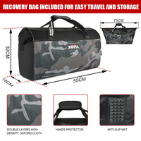 X-BULL Recovery Kit 4X4 Off-Road Kinetic Rope Snatch Strap Winch Damper 4WD13PCS Kings Warehouse 