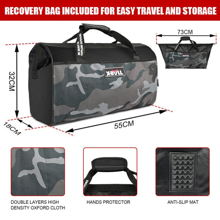 X-BULL Recovery Kit 4X4 Off-Road Kinetic Rope Snatch Strap Winch Damper 4WD13PCS Kings Warehouse 