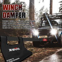 X-BULL Recovery Kit 4X4 Off-Road Kinetic Rope Snatch Strap Winch Damper 4WD13PCS Kings Warehouse 